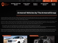 Armored Vehicles | The Armored Group | Sedans, SUV s, SWAT   More