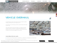 Vehicle Overhaul / refurbishment of armoured cars abd up-armoured vehi