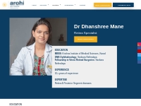 Dr Dhanashree Mane | Retina Specialist in Mumbai | Arohi Eye Hospital,