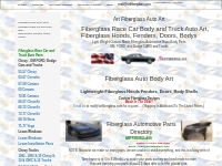 Fiberglass Race Car and Truck Body Parts