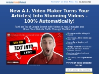 Article to video converter