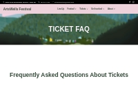 Ticket FAQ   ArtsWells Festival