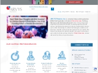 ARVYS Proteins - Protein Services | Custom Protein Production