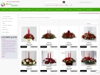 Table Centrepieces for Christmas - Aryan Florist