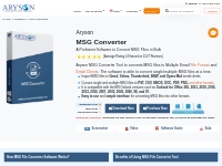 MSG Converter Tool to Converts MSG Files to 25+ Formats in Bulk