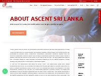 Ascent Srilanka : ISO Certification Consultants in Colombo, Kandy, Gal