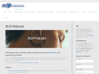 ASCH Podcasts - Australian Society of Clinical Hypnotherapists