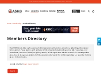 Members Directory - ASHB - Association for Smarter Homes   Buildings