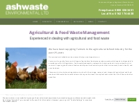 Agricultural and Food Waste Disposal Essex | Ashwaste, Chelmsford