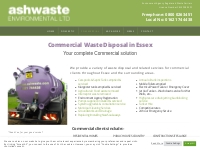 Commercial Waste Disposal and Handling Experts in Essex | Ashwaste Env