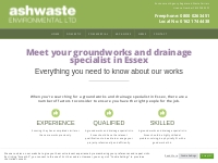 Groundworks and drainage specialist Essex   Hertfordshire | Ashwaste E
