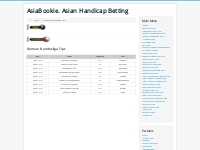 AsiaBookie. Asian Handicap Betting - German Bundesliga Tips