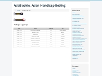 AsiaBookie. Asian Handicap Betting - Portugal Liga Tips