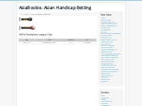 AsiaBookie. Asian Handicap Betting - UEFA Champions League Tips