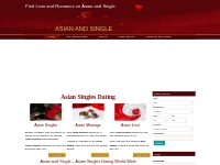 Asian Singles Dating - Asian and Single is the Asian Dating Website th