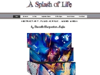 A Splash of Life | Mixed Media Fluid Acrylic Art | La Peche, Quebec