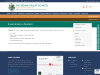 Examination System | The Assam Valley School