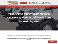 Medical Courier Service Orange County | Asteroid Express Courier