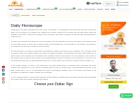 Daily Horoscope - Get Daily Horoscope Prediction Free at AstroSwamig