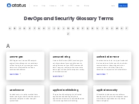 DevOps and Software Engineering Glossary Terms | Atatus