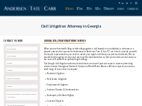 Civil Litigation Lawyer In Georgia - Andersen, Tate   Carr, P.C.