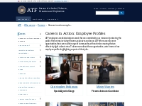 Careers in Action: Employee Profiles | Bureau of Alcohol, Tobacco, Fir