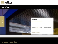 Au.diLine | Linear Metal Ceiling System | Atkar