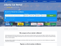 Atlanta Car Rental from EUR28 / $30 / £24 Daily | Cheap Deals!