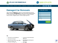 Damaged Car Removals | Atlas Cash For Scrap Cars Melbourne