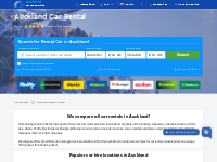 Auckland Car Rental from EUR17 / $18 / £14 Daily | Cheap Deals!