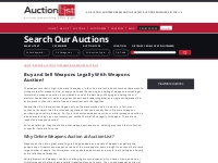 Antique Weapons Auction | Military Weapons Auction