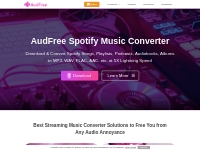 AudFree - Music Converter for Spotify, Tidal, Apple | OFFICIAL