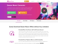 AudFree Deezer Music Downloader and Converter for PC/Mac