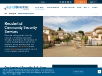 Residential Community Security Services | Allied Universal