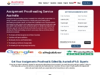Assignment Proofreading Service Australia