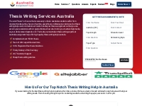 Thesis Writing Help Australia | PhD Thesis Writer Online