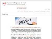 Privacy Policy | Australian Migration Network