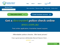 National police checks online | Discount police check | ANCC