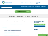 Nationally Coordinated Criminal History Check | ANCC