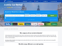 Austria Car Rental from €15 / $17 / £13 Daily | Cheap Deals!