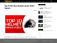 Top 10 Full-Face Helmets under 2000/- Rupees