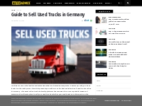 Guide to Sell Used Trucks in Germany