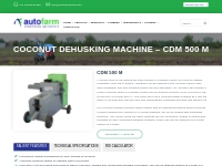 Buy Coconut Peeling Machine | Coconut Dehusking Machine - Auto Farm Ag