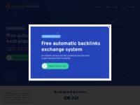 Automatic Backlinks | Free automatic backlinks exchange system | Sign 