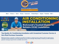 New Air Conditioning Installation o Automatic Climate Air Conditioning