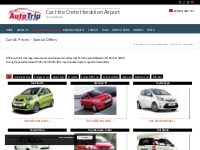 Cheap car hire deals 2019 in Heraklion airport Crete by AutoTrip