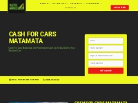 Cash For Cars Matamata | Get Paid Instant Cash Up To $12,000