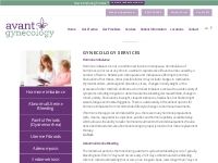 Conditions - Avant Gynecology: Atlanta s GYN and Surgical Specialists