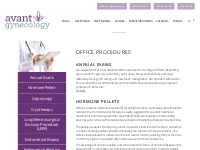 Office Procedures - Avant Gynecology: Atlanta s GYN and Surgical Speci