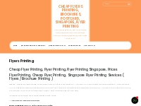 Flyers Printing - Cheap Flyers Printing, Brochures, Postcard, Singapor